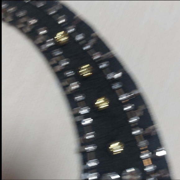 Chic Black and Silver Floral Necklace. I bought it in Poland. - Picture 5 of 7